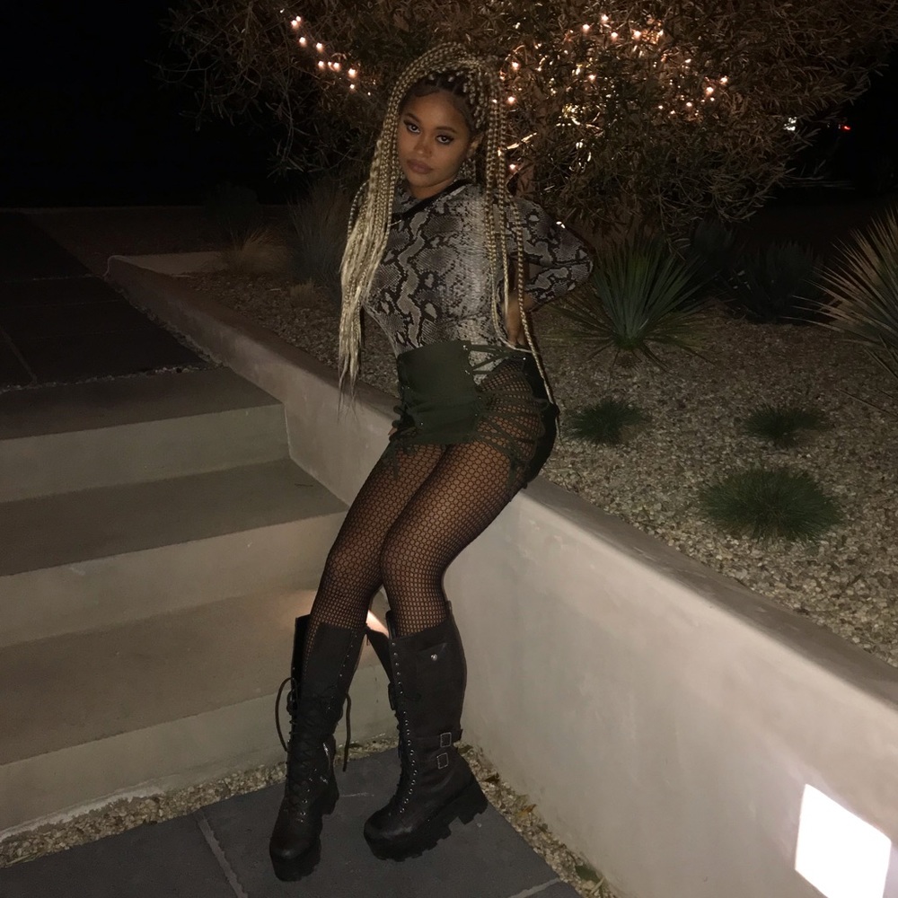 Dolls Kill Platform Lace Up Combat Boots